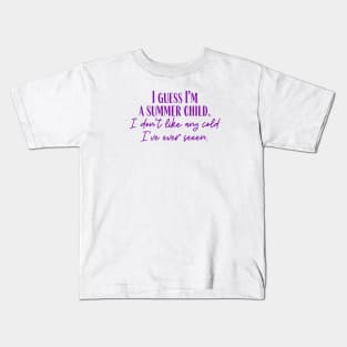 A Summer Child Kids T-Shirt